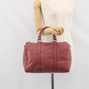 GUCCI GG Implementation Boston Bag PVC Gold Pink 193603 Auth 166330-24