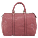 GUCCI GG Implementation Boston Bag PVC Gold Pink 193603 Auth 166330-2