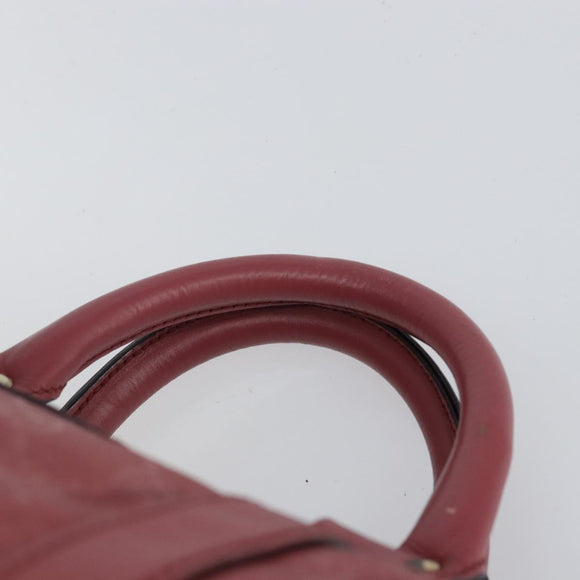 GUCCI GG Implementation Boston Bag PVC Gold Pink 193603 Auth 166330