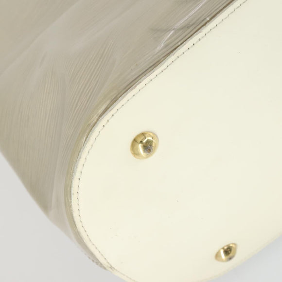 LOUIS VUITTON Epi Plage Lagoon Bay Tote Bag White Clear M92151 LV Auth 166331