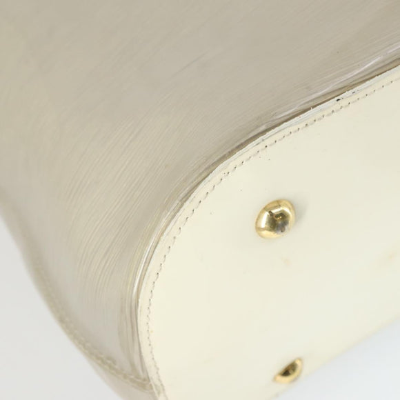 LOUIS VUITTON Epi Plage Lagoon Bay Tote Bag White Clear M92151 LV Auth 166331