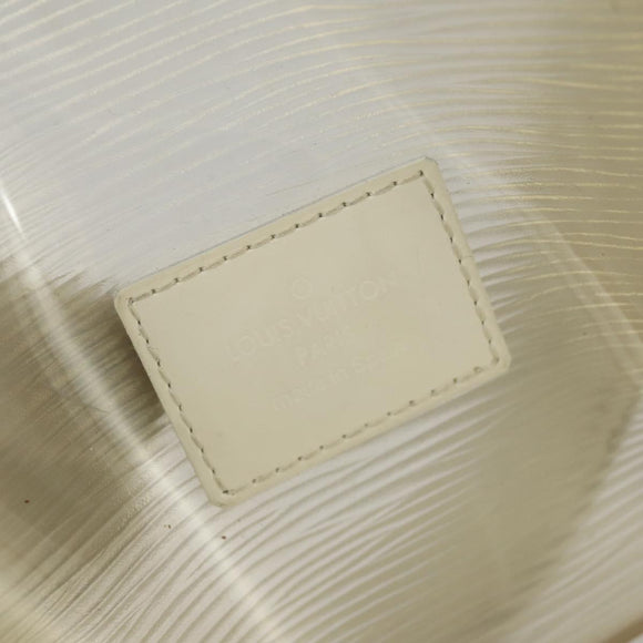 LOUIS VUITTON Epi Plage Lagoon Bay Tote Bag White Clear M92151 LV Auth 166331