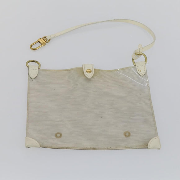 LOUIS VUITTON Epi Plage Lagoon Bay Tote Bag White Clear M92151 LV Auth 166331