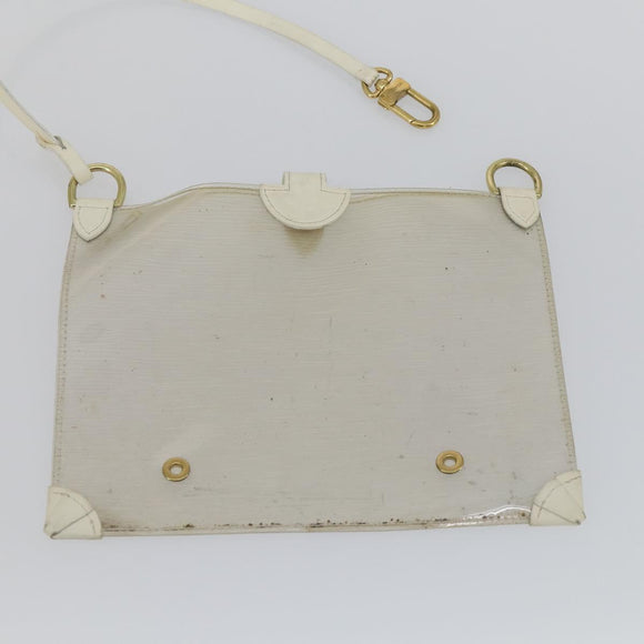 LOUIS VUITTON Epi Plage Lagoon Bay Tote Bag White Clear M92151 LV Auth 166331