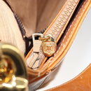 CELINE Shoulder Bag Leather Brown Gold Auth 166334-22