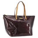 LOUIS VUITTON Monogram Vernis Bellevue GM Tote Bag Amarante M93589 Auth 166335-1