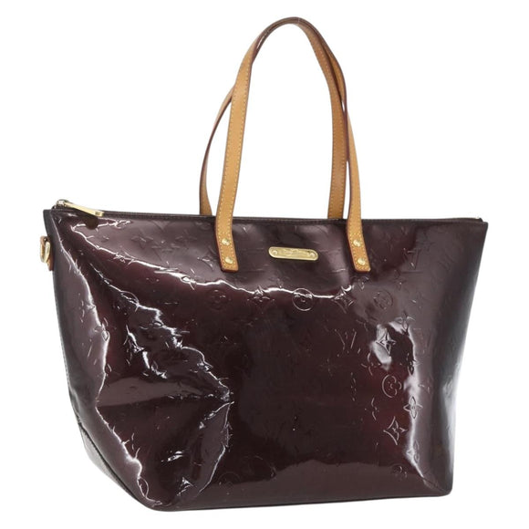 LOUIS VUITTON Monogram Vernis Bellevue GM Tote Bag Amarante M93589 Auth 166335
