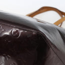LOUIS VUITTON Monogram Vernis Bellevue GM Tote Bag Amarante M93589 Auth 166335-9
