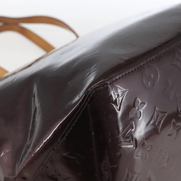 LOUIS VUITTON Monogram Vernis Bellevue GM Tote Bag Amarante M93589 Auth 166335
