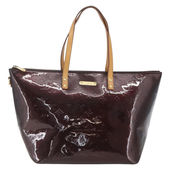 LOUIS VUITTON Monogram Vernis Bellevue GM Tote Bag Amarante M93589 Auth 166335