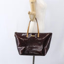 LOUIS VUITTON Monogram Vernis Bellevue GM Tote Bag Amarante M93589 Auth 166335-22