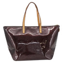 LOUIS VUITTON Monogram Vernis Bellevue GM Tote Bag Amarante M93589 Auth 166335-2