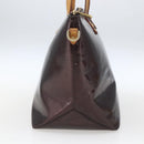 LOUIS VUITTON Monogram Vernis Bellevue GM Tote Bag Amarante M93589 Auth 166335-3