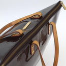 LOUIS VUITTON Monogram Vernis Bellevue GM Tote Bag Amarante M93589 Auth 166335-6