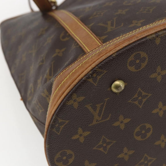 LOUIS VUITTON Monogram Bucket GM Shoulder Bag M42236 LV Auth 166339