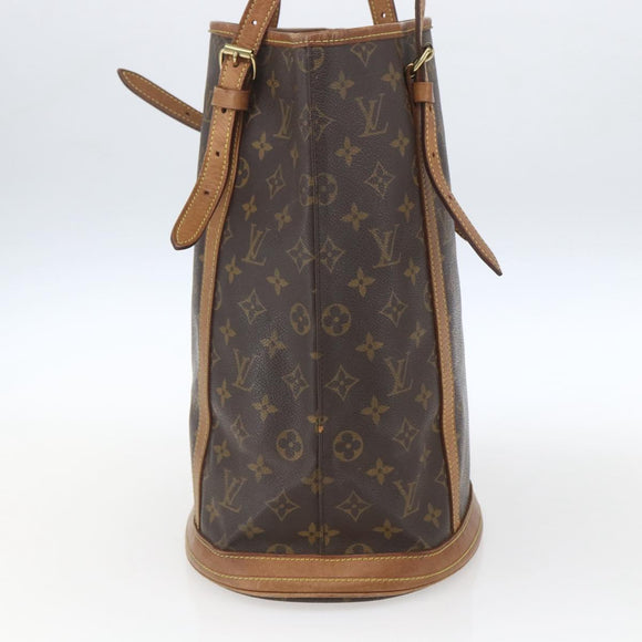LOUIS VUITTON Monogram Bucket GM Shoulder Bag M42236 LV Auth 166339