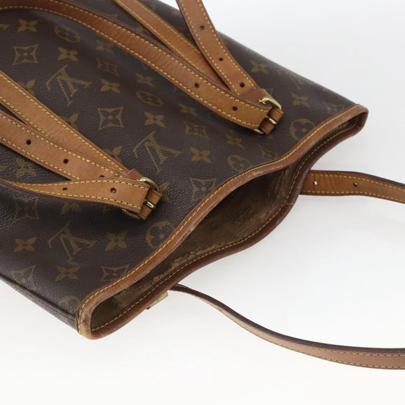 LOUIS VUITTON Monogram Bucket GM Shoulder Bag M42236 LV Auth 166339