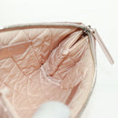 CHANEL Matelasse Pouch Lamb Skin Pink Silver CC Auth 166350SAM-16
