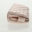 CHANEL Matelasse Pouch Lamb Skin Pink Silver CC Auth 166350SAM-5