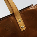 LOUIS VUITTON Monogram Vernis Reade PM Hand Bag Bronze M91146 LV Auth 166351-10