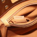 LOUIS VUITTON Monogram Vernis Reade PM Hand Bag Bronze M91146 LV Auth 166351-12
