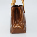 LOUIS VUITTON Monogram Vernis Reade PM Hand Bag Bronze M91146 LV Auth 166351-3