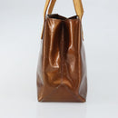 LOUIS VUITTON Monogram Vernis Reade PM Hand Bag Bronze M91146 LV Auth 166351-4