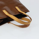 LOUIS VUITTON Monogram Vernis Reade PM Hand Bag Bronze M91146 LV Auth 166351-7