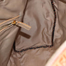 FENDI Zucchino Canvas Boston Bag Orange Gold Auth 166353-19