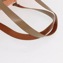 FENDI Zucchino Canvas Boston Bag Orange Gold Auth 166353-7