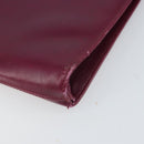 Salvatore Ferragamo Chain Gancini Shoulder Bag Leather Purple Gold Auth 166354-9