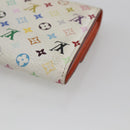 LOUIS VUITTON Multicolor Portefeuille Sarah Wallet White M93532 LV Auth 166362-15