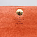 LOUIS VUITTON Multicolor Portefeuille Sarah Wallet White M93532 LV Auth 166362-8