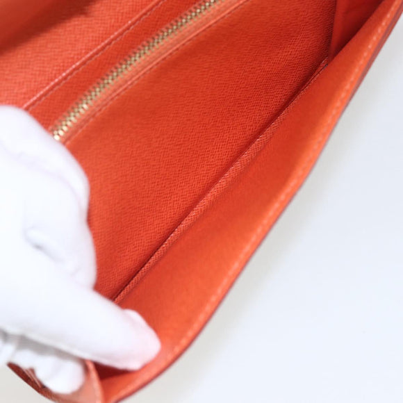 LOUIS VUITTON Multicolor Portefeuille Sarah Wallet White M93532 LV Auth 166362