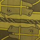 HERMES Carre 140 Scarf ""QUADRIGE"" Silk Green Auth 166363V-6