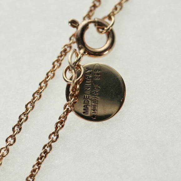 PRADA Clownfish Motif Necklace Ag925 Gold Tone Auth 166365V