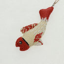 PRADA Clownfish Motif Necklace Ag925 Gold Tone Auth 166365V-3