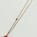 PRADA Clownfish Motif Necklace Ag925 Gold Tone Auth 166365V-4