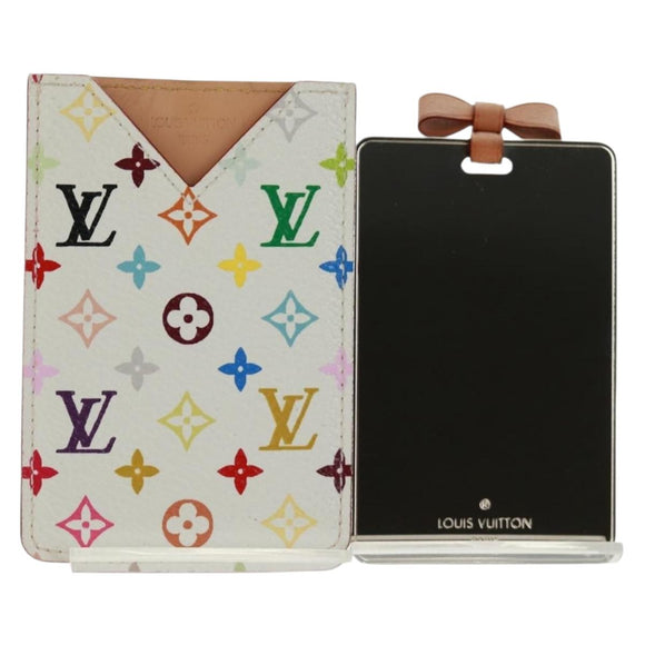 LOUIS VUITTON Monogram Multicolor Etui Mirror Mirror White M92651 Auth 166366V