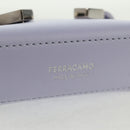 Salvatore Ferragamo Bag Charm Leather Purple Auth 166369M-12