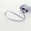 Salvatore Ferragamo Bag Charm Leather Purple Auth 166369M-13