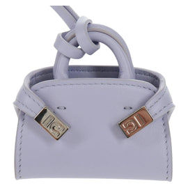 Salvatore Ferragamo Bag Charm Leather Purple Auth 166369M - 0