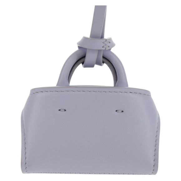 Salvatore Ferragamo Bag Charm Leather Purple Auth 166369M