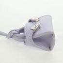 Salvatore Ferragamo Bag Charm Leather Purple Auth 166369M-4