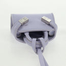 Salvatore Ferragamo Bag Charm Leather Purple Auth 166369M-6