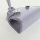 Salvatore Ferragamo Bag Charm Leather Purple Auth 166369M-8