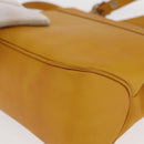 Salvatore Ferragamo Vala Hand Bag Leather 2way Yellow Silver Auth 166370-19