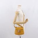 Salvatore Ferragamo Vala Hand Bag Leather 2way Yellow Silver Auth 166370-24