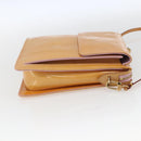 LOUIS VUITTON Monogram Vernis Motto Pouch Marshmallow Pink M91312 LV Auth 166377-4