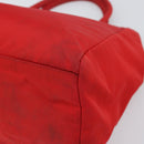 PRADA Hand Bag Nylon Red Auth 166380-14